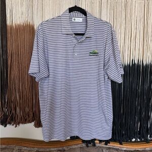 Grey and white Kings River Golf and Country Club golf polo; perfect condition
